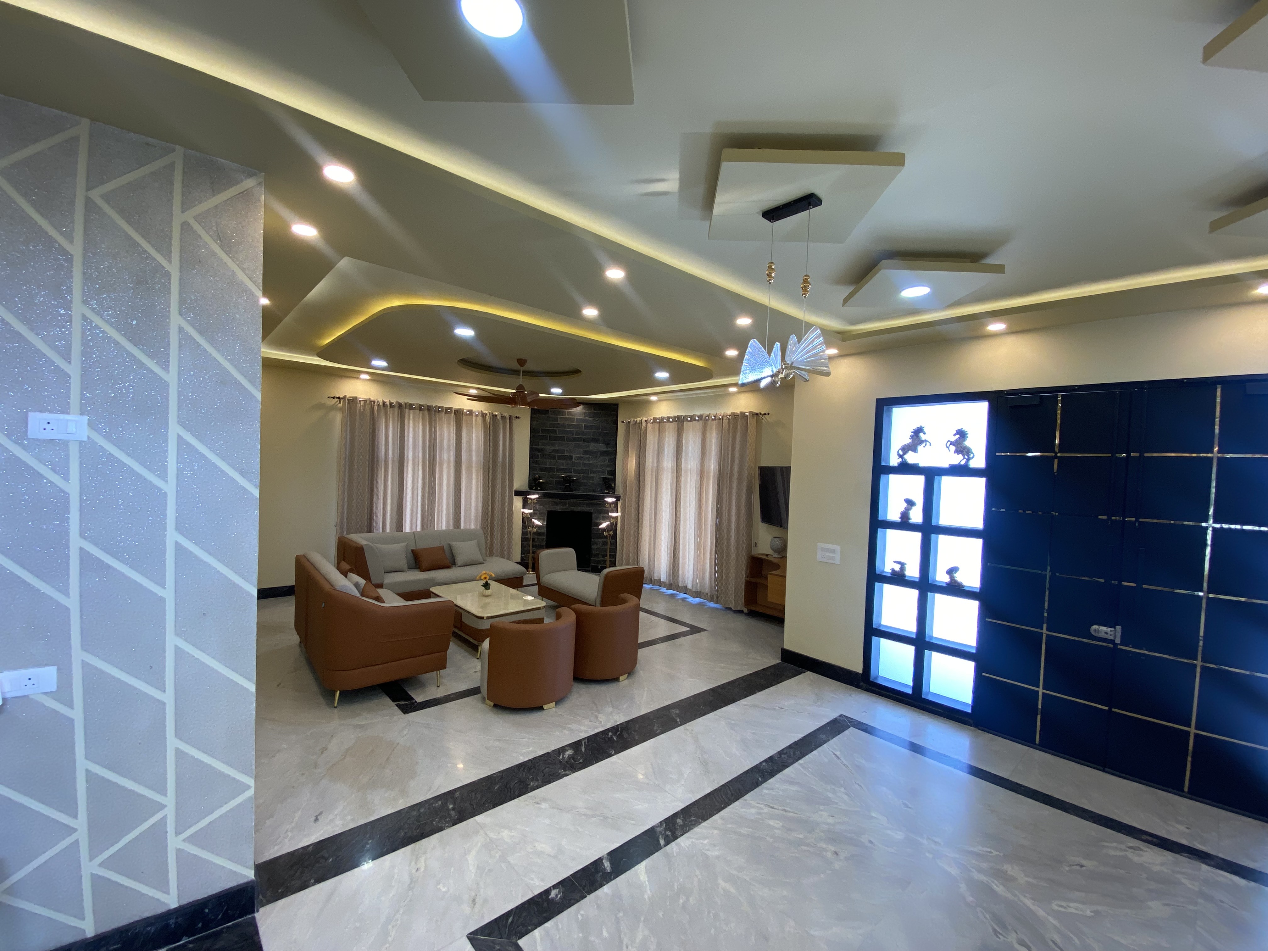 Hall marble flooring